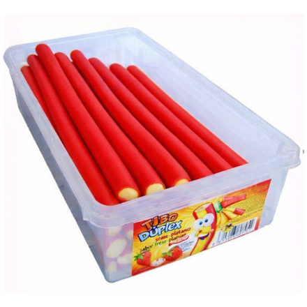 TUBO DUPLEX 45g jahoda-banán sladký (Balenie:30ks 1ks od 0,38eur)