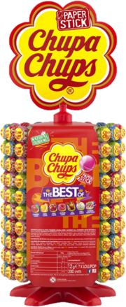 CHUPA CHUPS KOLOTOČ 12g ovocné lízatká (Balenie:200ks 1ks od 0,145eur)