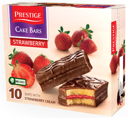 CAKE BARS 300g jahodové koláčiky