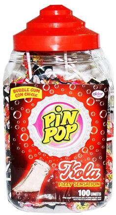 PIN POP COLA 18g šumivé lízatká (balenie:100ks 1ks od 0,095eur)