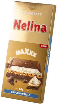 NELINA MAXXX 80g mliečna s keksom 