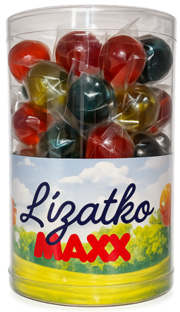 MAXX 30g ovocné lízatko (Balenie:50ks 1ks=0,15eur)