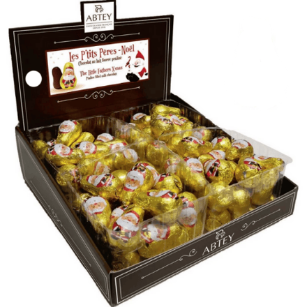 ABTEY SANTA 12g lieskoorieškové čokoládky (Balenie:84ks 1ks=0,39ur) ABTEY SANTA 12g lieskoorieškové čokoládky (Balenie:84ks 1ks=0,39ur)
