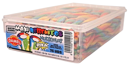 DAMEL MULTICOLOUR 20g kyslé pelendreky(balenie:75ks 1ks=0,185eur)