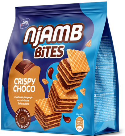 NJAMB CRISP CHOCO 150g sušienky 