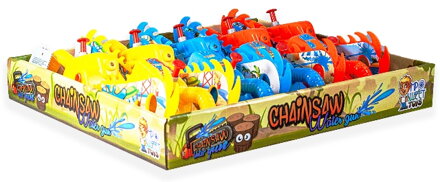 CHAINSAW WATERGUN 10g hračka+cukríky (balenie:9ks 1ks=1,20eur)