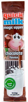 QUICK MILK 30g čokoládové slamky