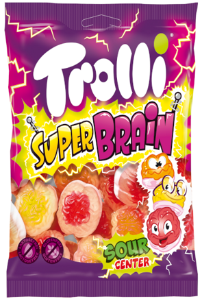 TROLLI SUPER BRAIN 100g želé cukríky 