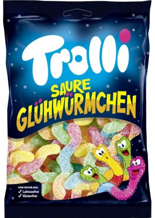 TROLLI SOUR GLOWWORMS 200g želé cukríky 
