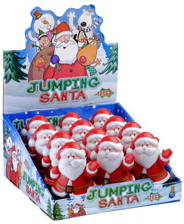 JUMPING SANTA 10g hračka s cukríkmi (Balenie:12ks 1ks od 1,30eur)
