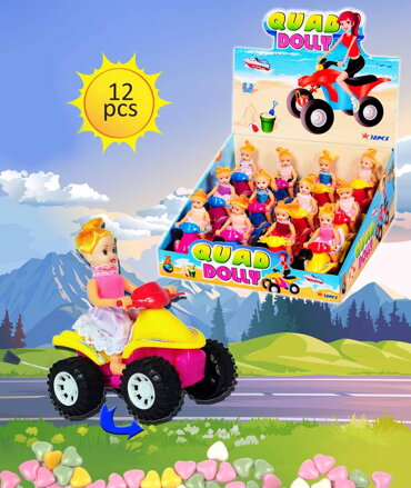 QUAD DOLLY 10g hračka+cukríky (balenie:12ks 1ks=1,40eur)