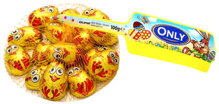 KURIATKA V SIEŤKE 100g mliečna čokoláda