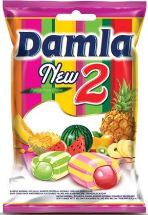 DAMLA NEW2 900g melónovo-ananásové cukríky