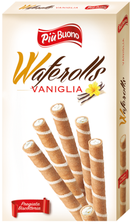 PIU BUONO WAFERROLLS 150g vanilkové trubičky