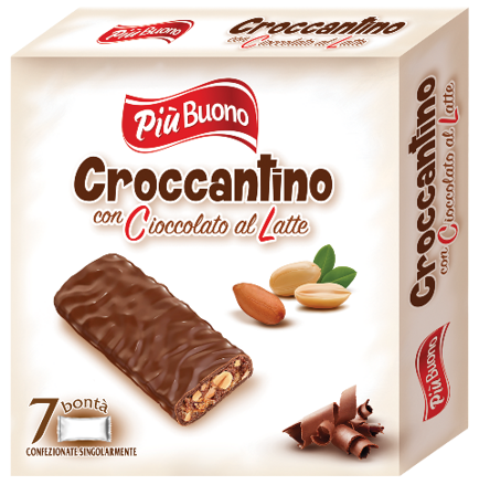 PIU BUONO CROCCANTINO 75g v mliečnej čokoláde