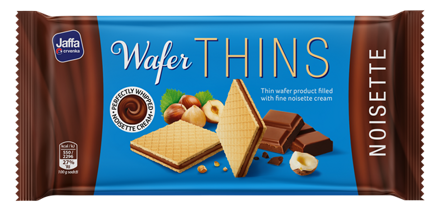 JAFFA WAFER THINS 125g lieskovoorieškové keksy 