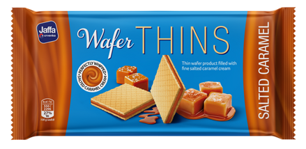 JAFFA WAFER THINS 125g karamelové keksy 