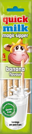 QUICK MILK 30g banánové slamky