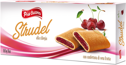 PIU BUONO STRUDEL 165g višňová náplň 
