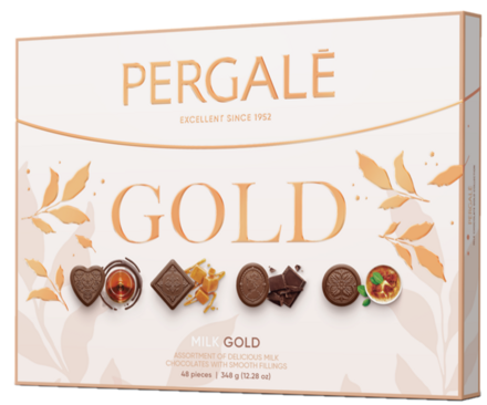 PERGALE GOLD 348g mliečna čokoláda dezert