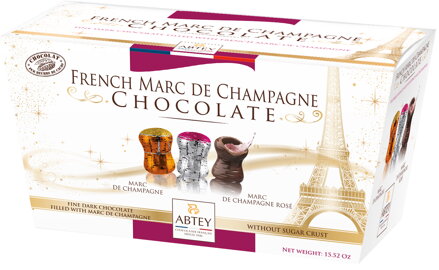 ABTEY CHOCOLATES 440g (Marc de Champagne) dezert 