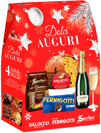 REGALIDEA RED DOLCI AUGURI darčekový box
