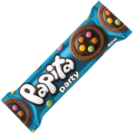 PAPITA PARTY 63g tmavé sušienky s cukríkmi