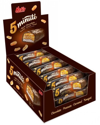 NEFIS 5 MINUTE 35g karamelová tyčinka (Balenie:24ks 1ks od 0,29eur)