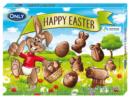 HAPPY EASTER 100g čokoládové postavičky