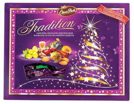 TRADITION SZALONZUKOR 320g salónky mix marcipánové