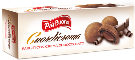 PIU BUONO CUORDICREMA 150g keksy s čokoládovým krémom
