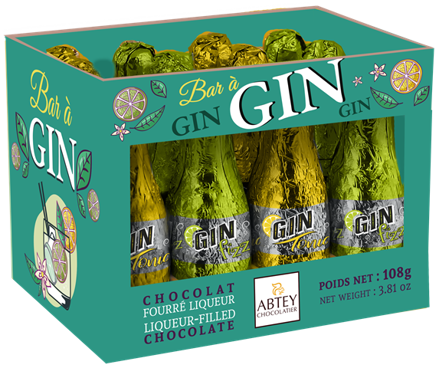 ABTEY GIN 108g liquérové fľaštičky  ABTEY GIN 108g liquérové fľaštičky
