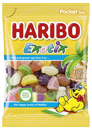 HARIBO EXOTIC 100g želé cukríky 