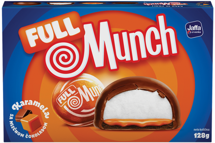 JAFFA FULL MUNCH 128g karamelové koláčiky