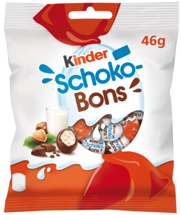 KINDER SCHOKOBONS 46g mliečne bonbóny (exp.29/05/24)