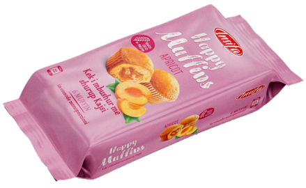 HAPPY MUFFINS 240g marhuľové pečivo
