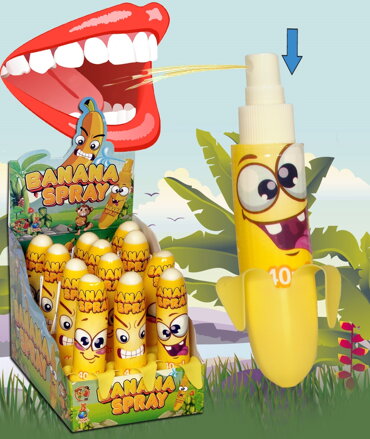 BANANA SPRAY BIG 40ml jedlý spray (balenie: 12ks 1ks=0,85eur)