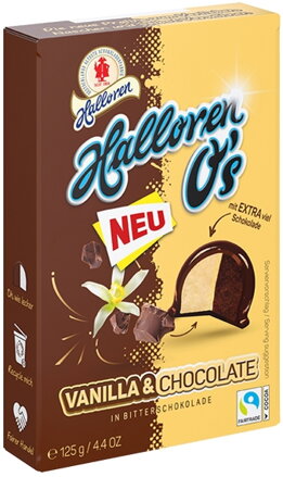 HALLOREN OS 125g čokoládovo-vanilkové pralinky