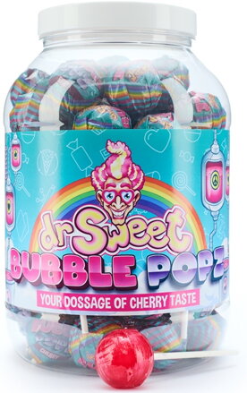 DR.SWEET POPZ 25g višňové lízatko (balenie:70ks 1ks=0,39eur)