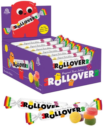 ROLLOVER 48g želé cukríky (Balenie:24ks 1ks od 0,65eur)