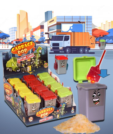 GARBAGE POP 10g hračka s lízatkom (Balenie:12ks 1ks=0,95eur)
