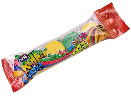 FINI ROLLER CRAZY (4pack) 80g ovocné pásky mix