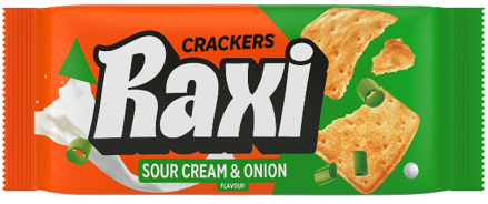 RAXI 70g smotanovo-cibuľové krekry