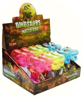 DINOSAURUS WATERGUN 10g vodná pištol+cukríky (Balenie: 12ks 1ks = 1,35eur) 