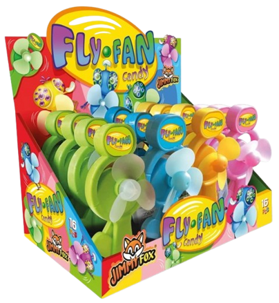 FLY FUN 5g ventilátor s cukríkmi (Balenie:16ks 1ks od 0,85eur)