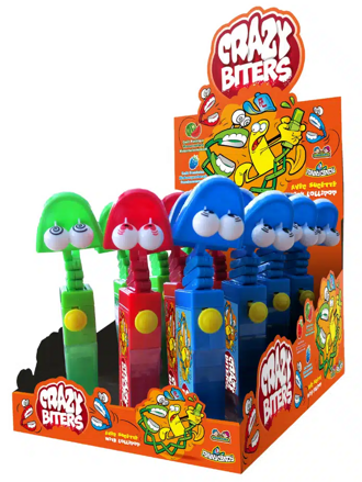 CRAZY BITERS 18g hračka s lízatkom (Balenie:12ks 1ks od 1,09eur)