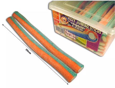 JUMBO STICK 47g duocolour kyslý (Balenie:40ks 1ks od 0,35eur) 