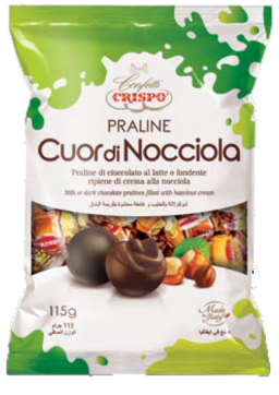 CRISPO PRALINE 115g orieškové bonbóny 