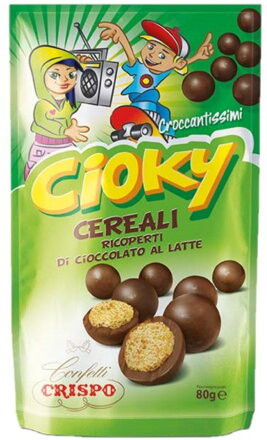 CRISPO CIOKY 100g guličky v čokoláde 