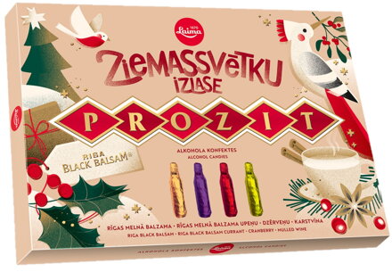 LAIMA  PROZIT 150g liquérové pralinky (black balsam)